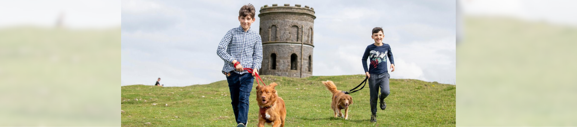 Children and dogs playing in Buxton Country Park | Memorable moments for less