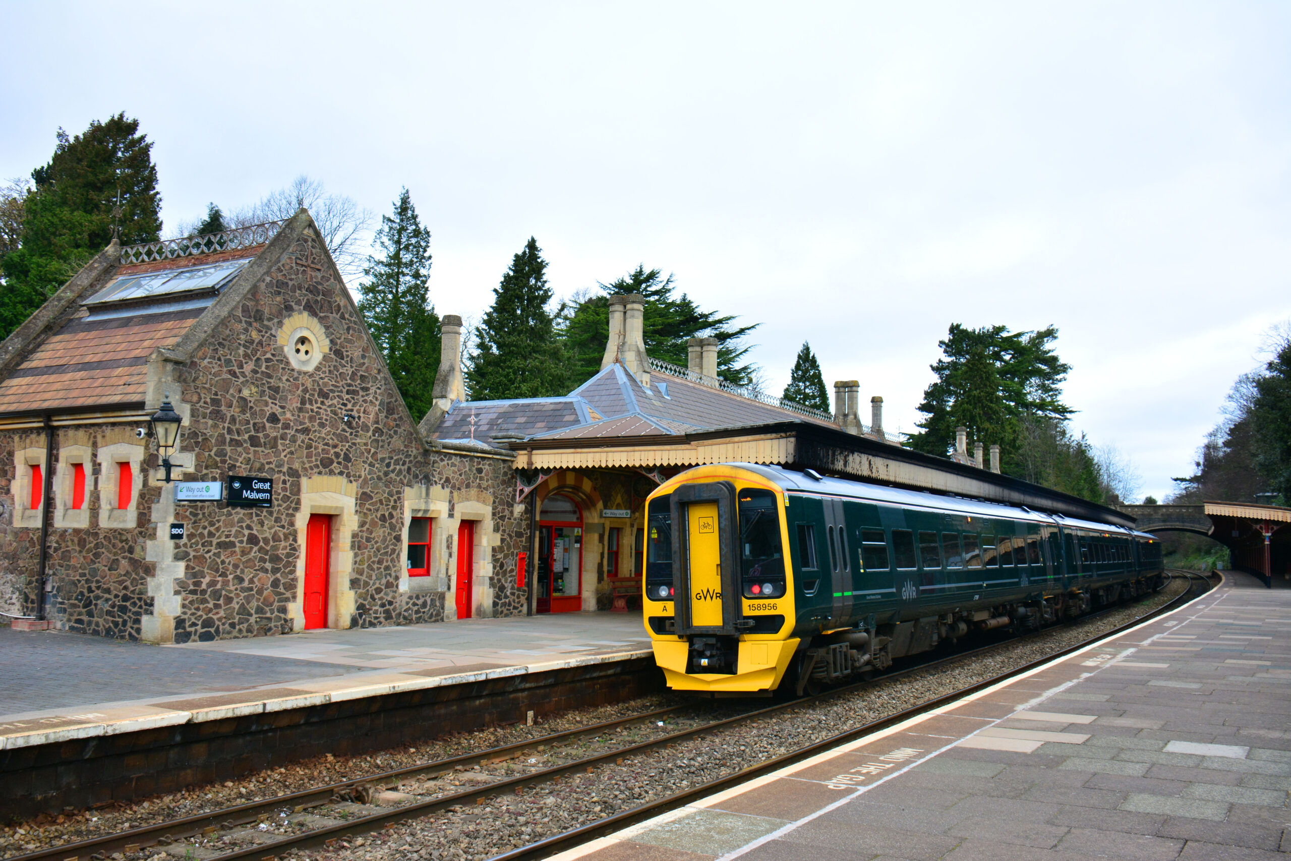 Great Malvern Station along the Cotswold Line