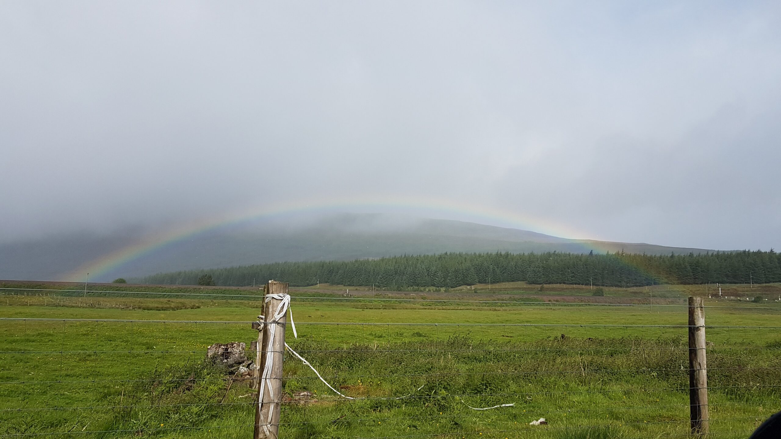 Rainbow in the Scottish Highlands