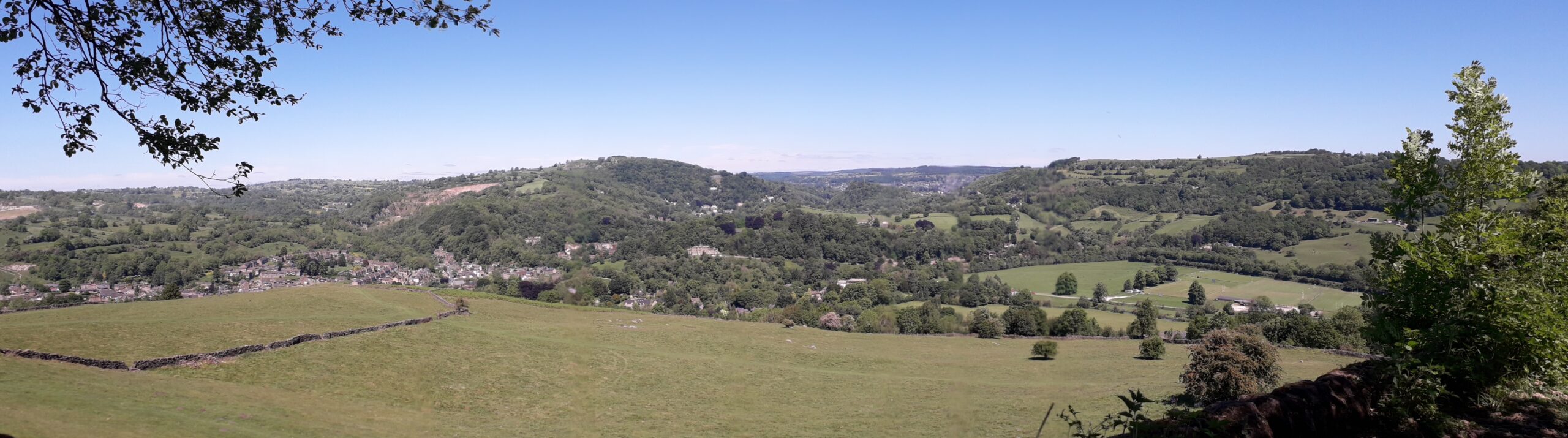 Panoramic of Derwent Valley countryside