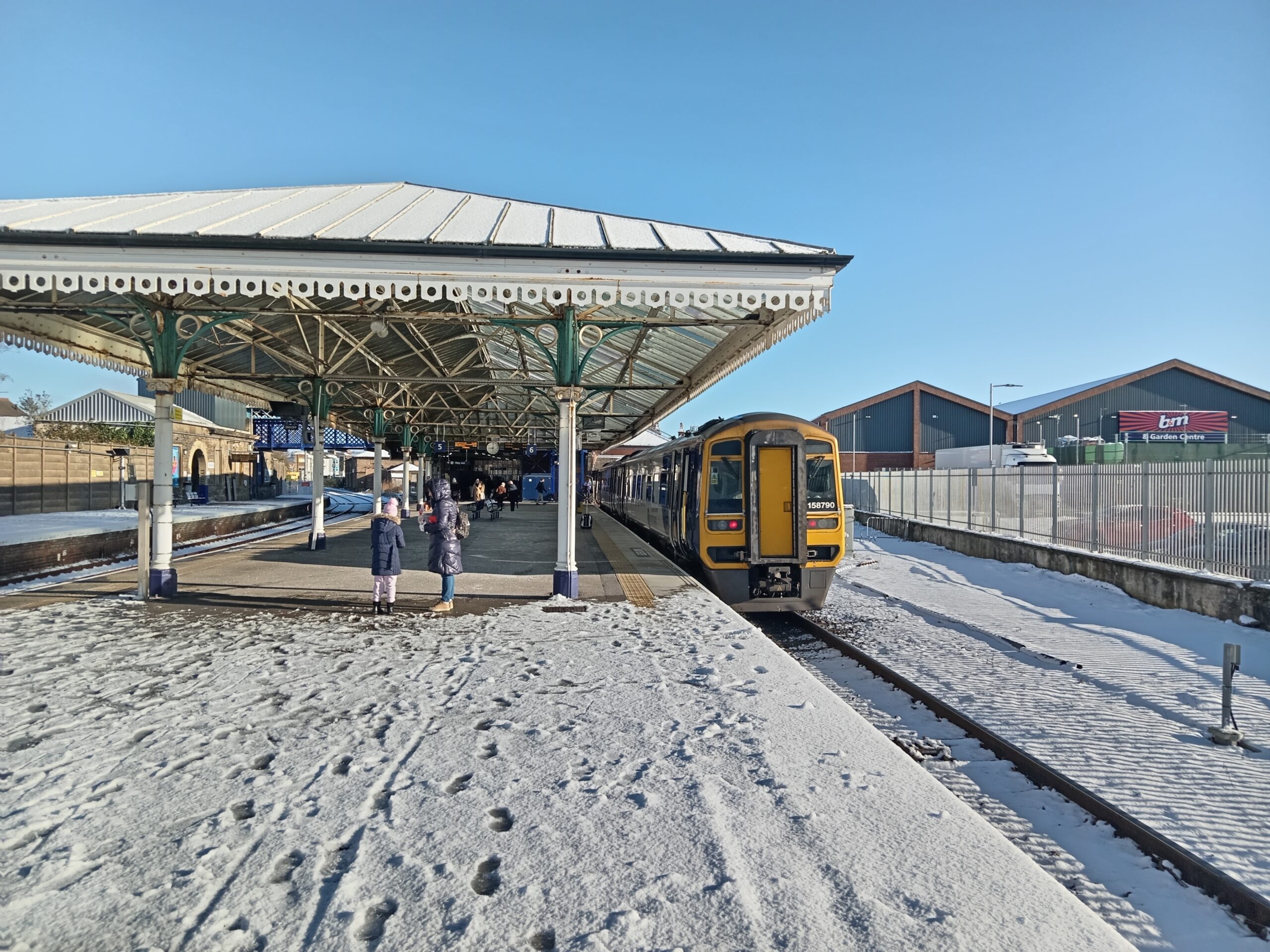 Yorkshire Coast, scenic rail in winter