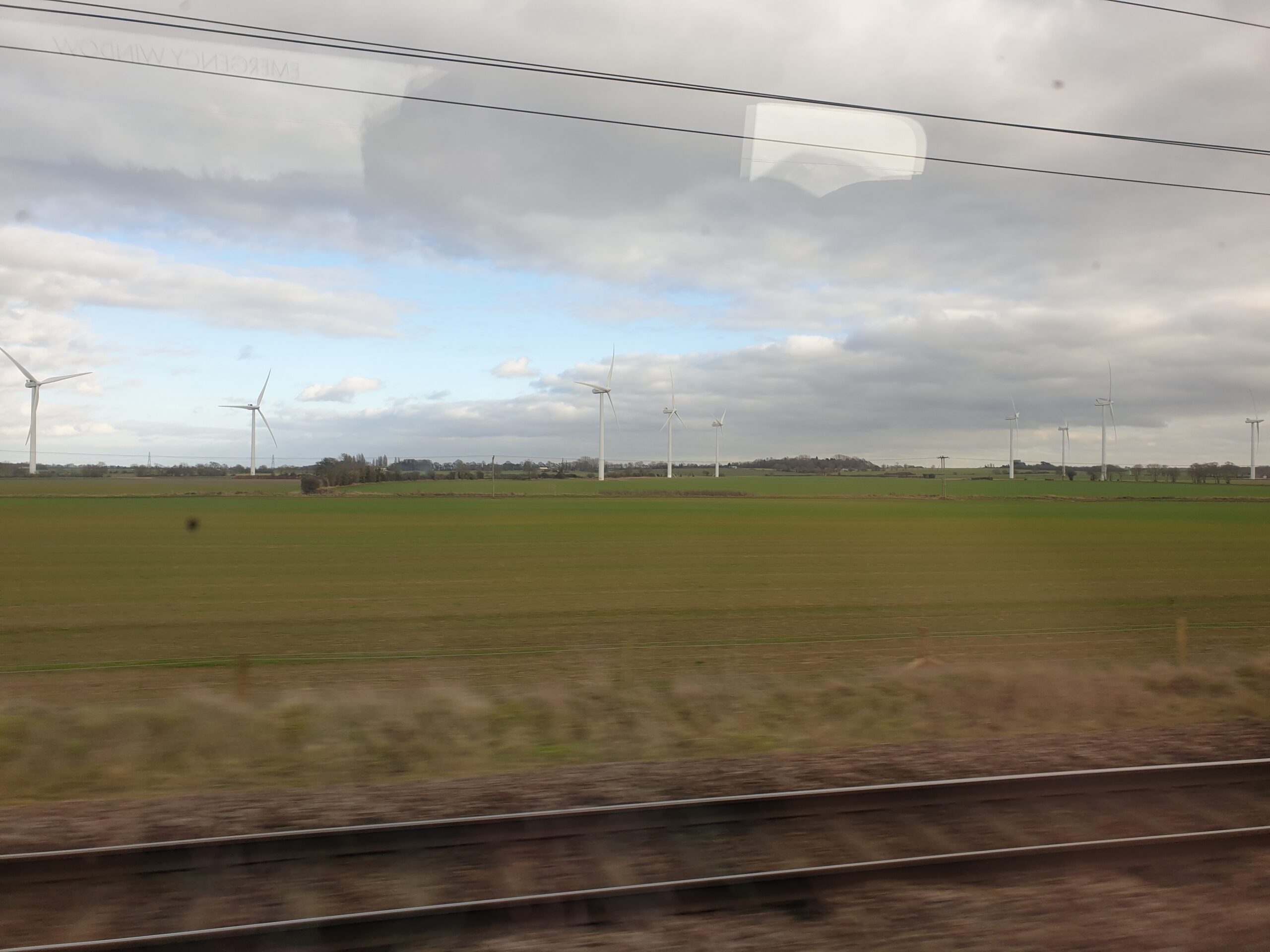 Looking out the train window along the East Hampshire Line