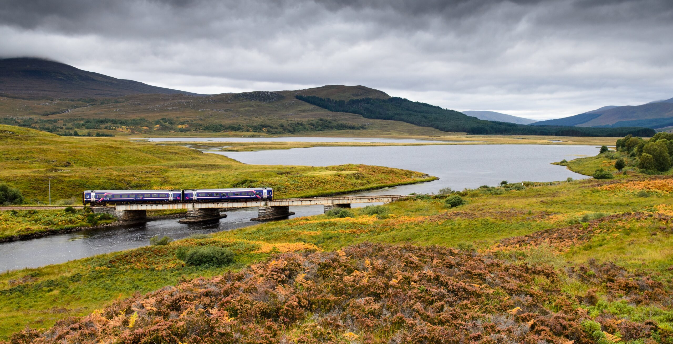 Stunning scenery along the Inverness to Kyle of Lochalsh line.