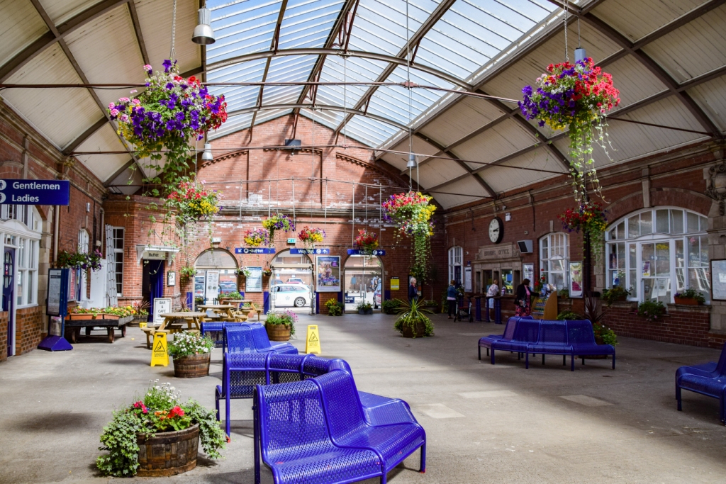 Bridlington Station, along the Yorkshire Wolds Coast Line