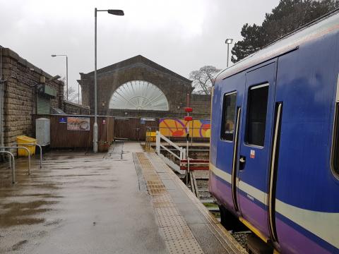 A rainy day at Buxton Station