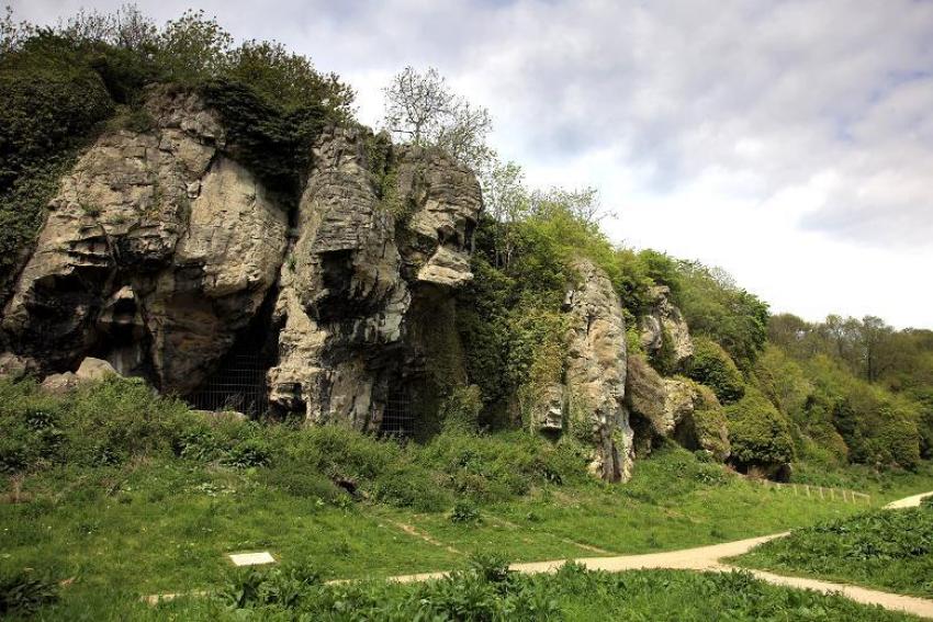 Creswell Crags along the Robin Hood Line