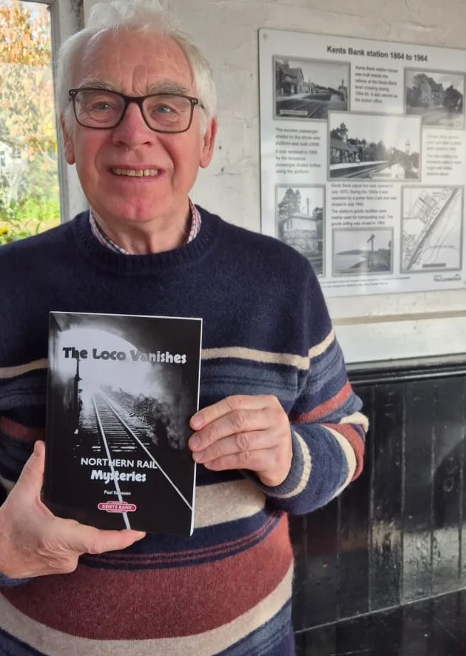 Dr Paul Salveson with his newest book The Loco Vanishes